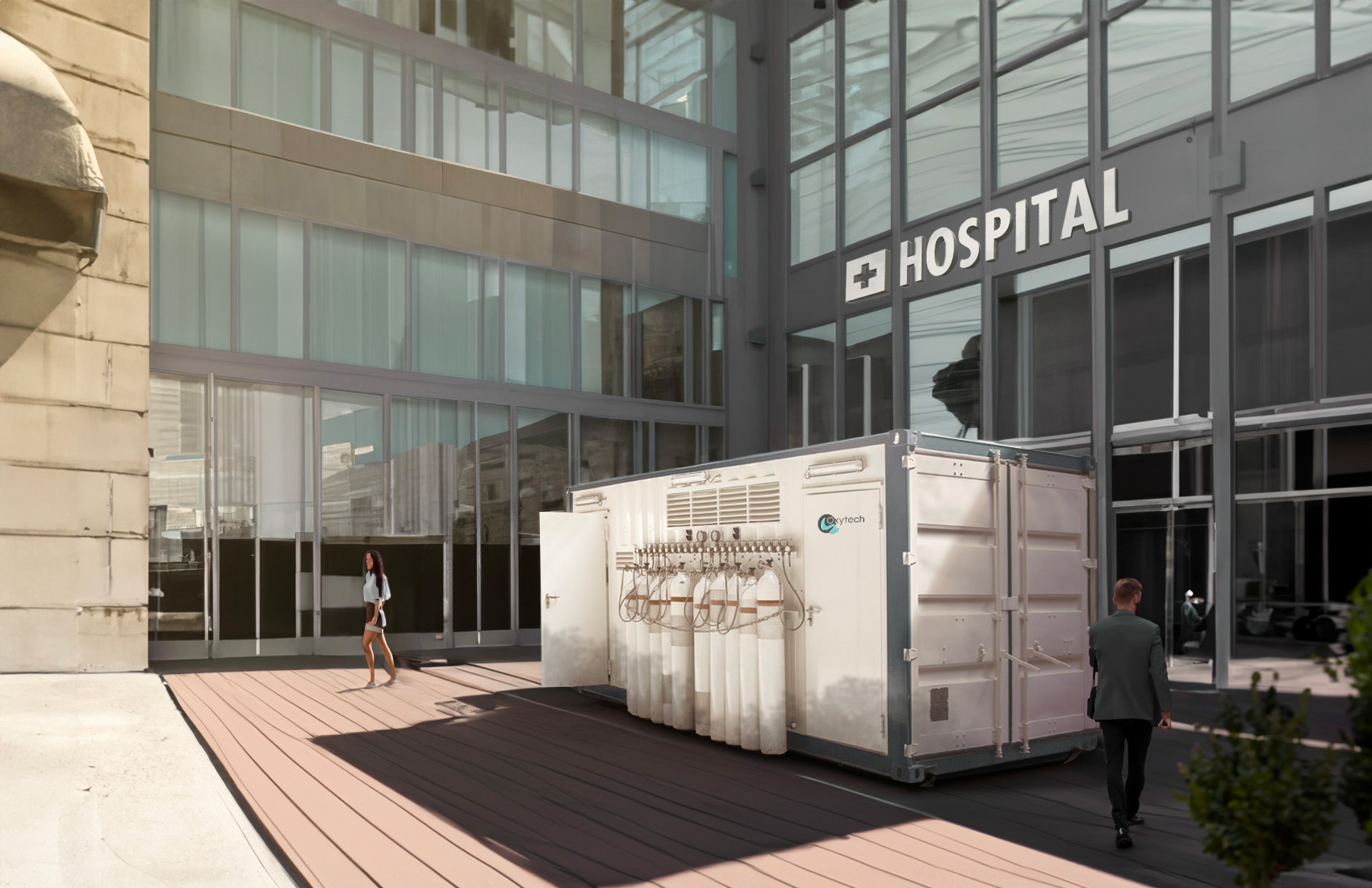 Photo d’illustration de notre unité de production d'oxygène médicale